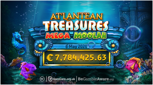 How to play the Atlantean Treasures: Mega Moolah pokies?